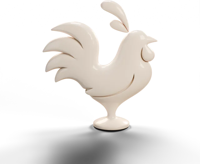 Pollo de Ricki Pollo en 3D